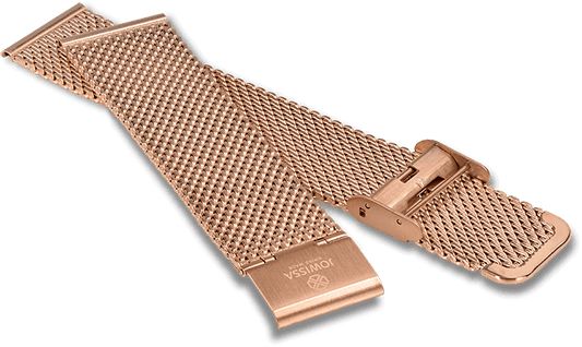 Watch Band Stainless Steel 22mm Rosegold E4.195.XL