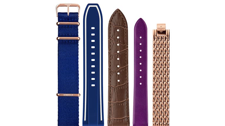 Watch Bands and stainless steel Watch bracelets by Jowissa. Available in different sizes 12mm, 15mm, 18mm, 20mm and 22mm made from Leather, Textile or Stainless Steel. High quality replacement straps for your wristwatch. Mobile Image.