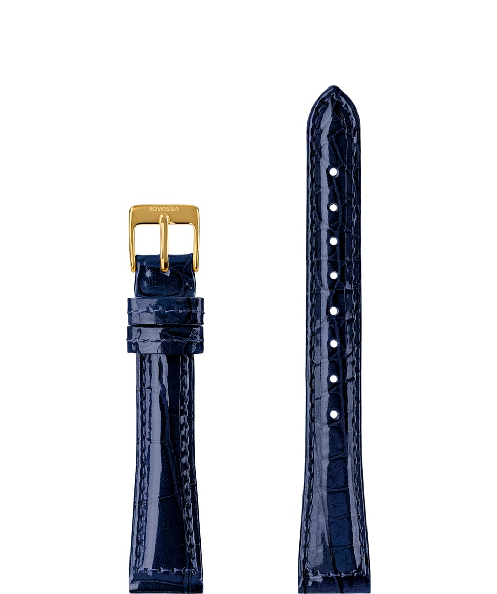 Leather Watch Strap Glossy Croco E3.1451.M