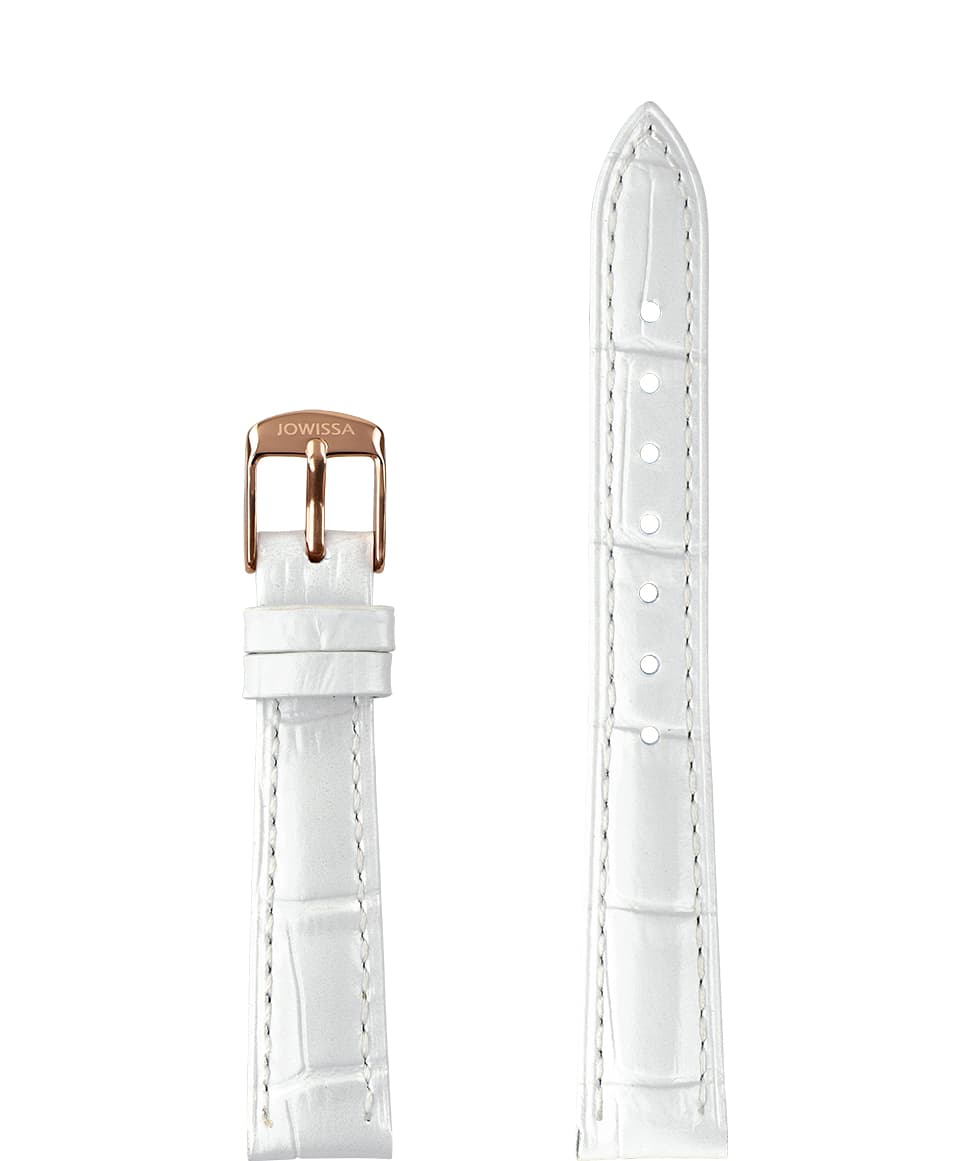 Pearl Croco Leather Watch Strap E3.1482.M