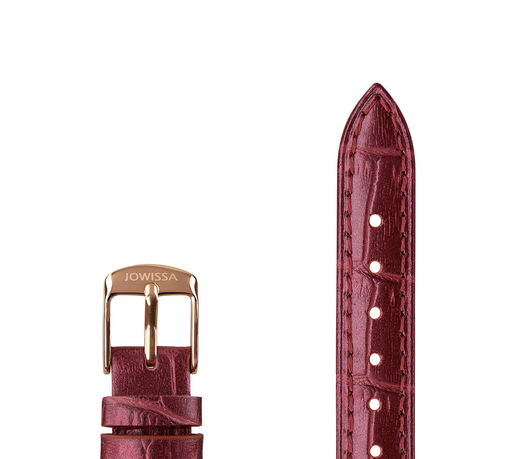 Pearl Croco Leather Watch Strap E3.1486.M