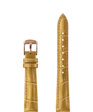 Load image into Gallery viewer, Front View of 15mm Brown / Rose Pearl Croco Watch Strap E3.1462.M by Jowissa
