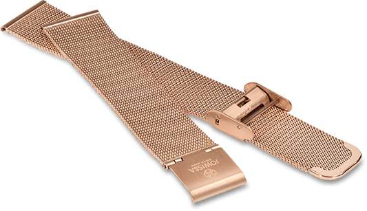 Watch Band Stainless Steel 18mm Rosegold E4.197.L - Jowissa