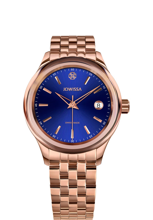 J4.233.M Blue dial Womens Watch  Women's Swiss made Watches Swiss Ladies Watches Blue Ladies Watch Gold Stainless Steel