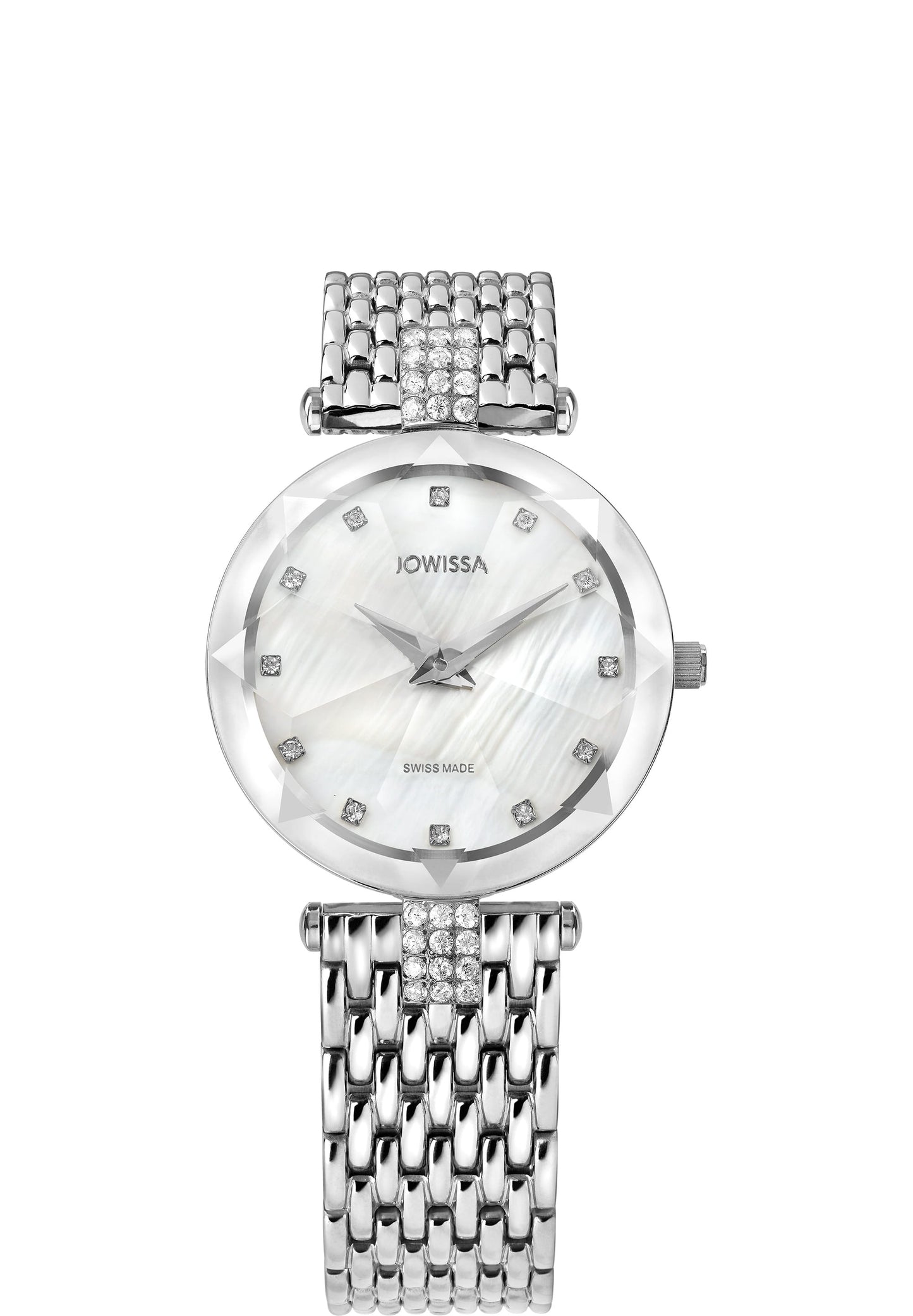 Silver watch for women - all swiss made watch for ladies - with silver strap and silver dial 