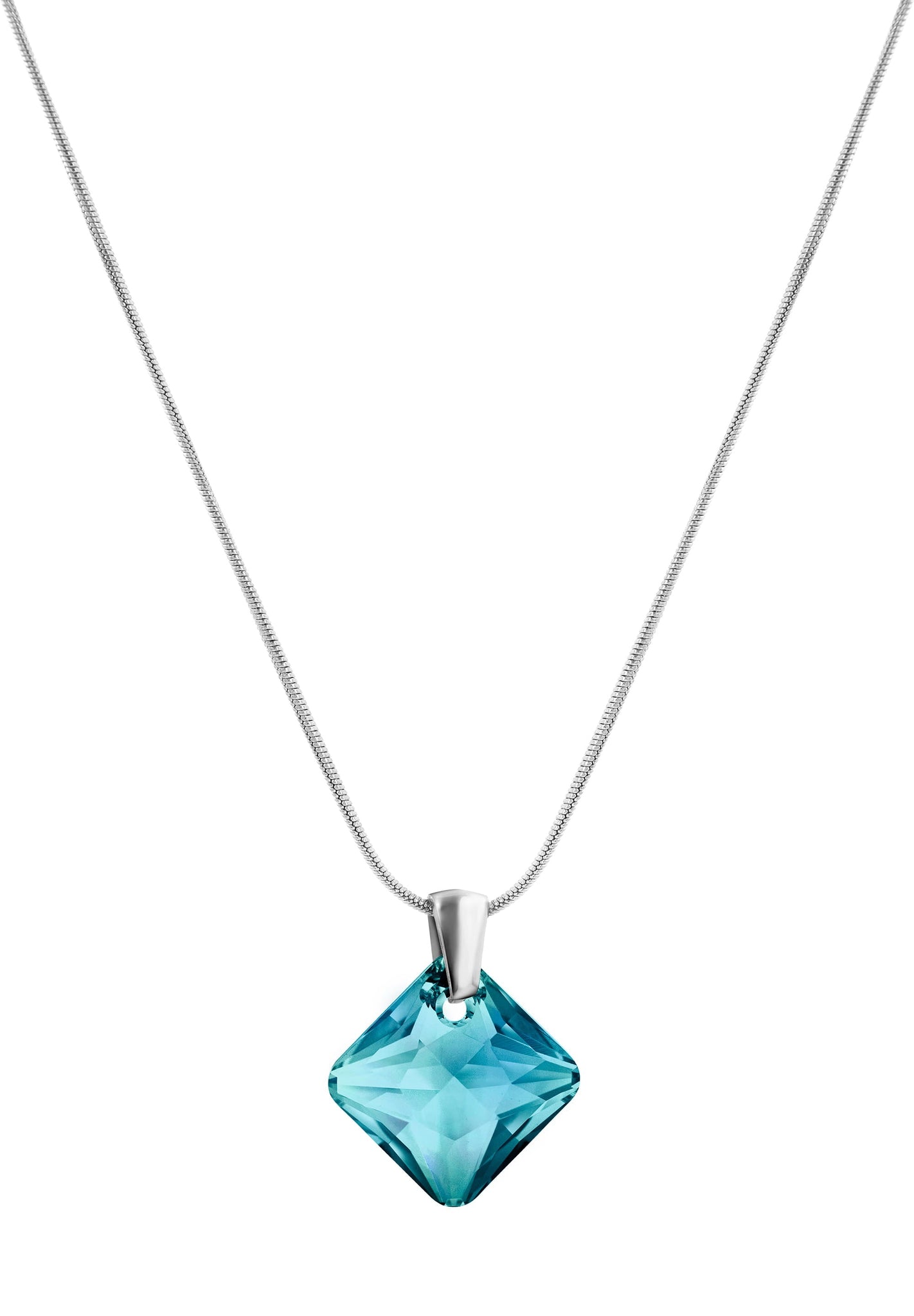 Facet Princess Pendant Necklace JS.0033