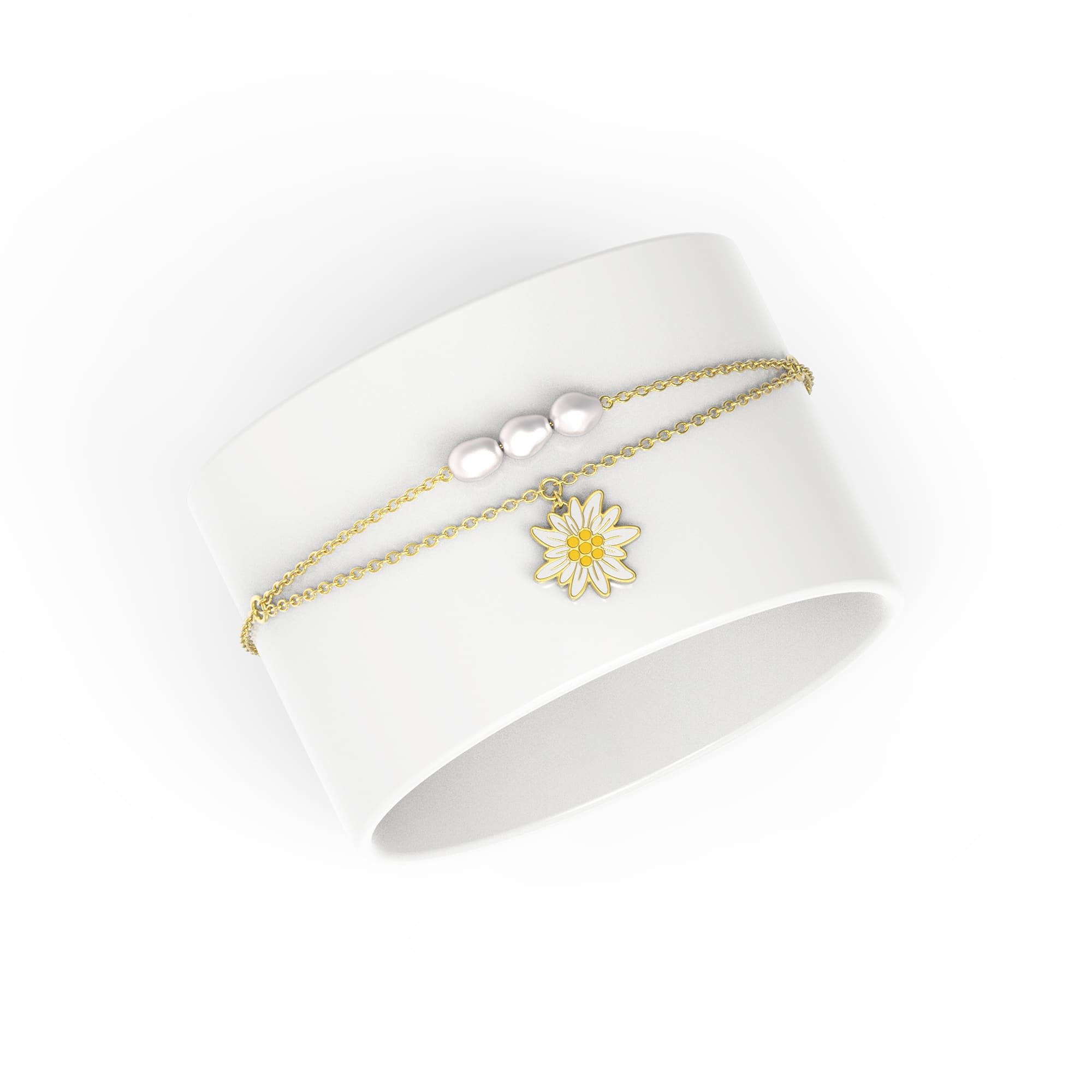 Edelweiss Bracelet avec pendentif JS.0204.B