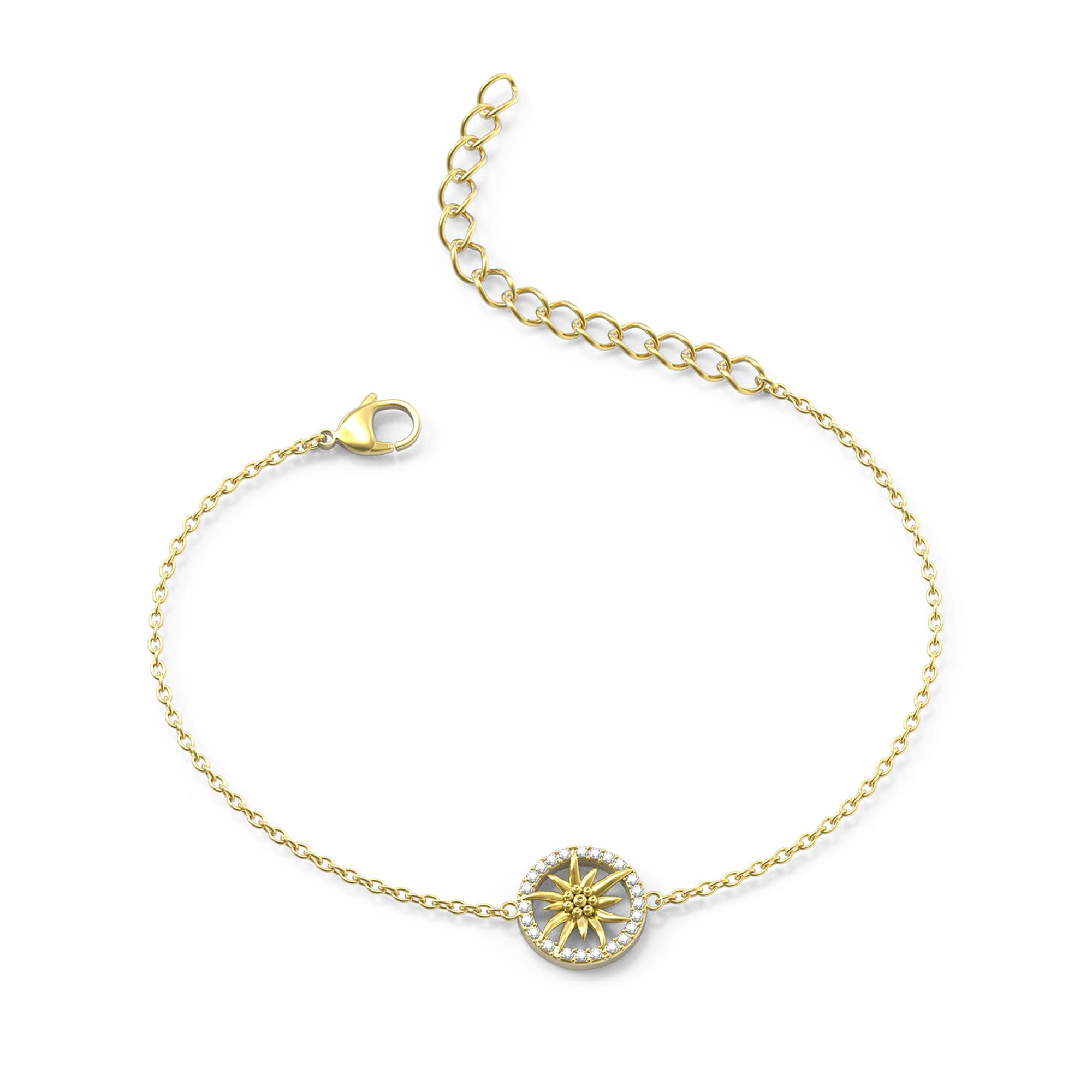 Edelweiss Bracelet avec pendentif JS.0206.C