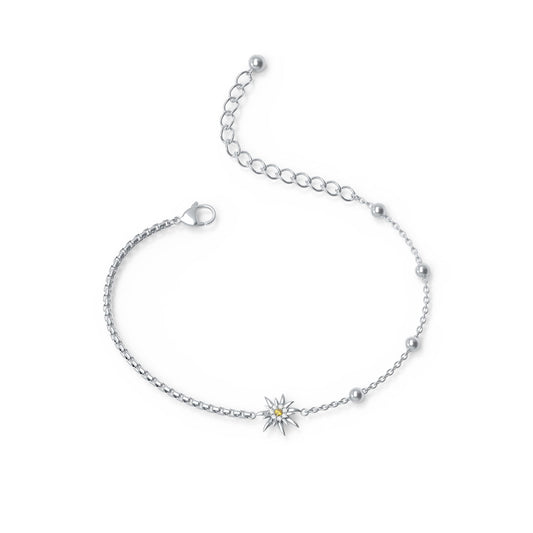 Front Image of Edelweiss | Womens | Bracelet | Stainless Steel | silver Stone | Fashion Jewelry | JS.0207.C | Jowissa | Cubic Zirconia