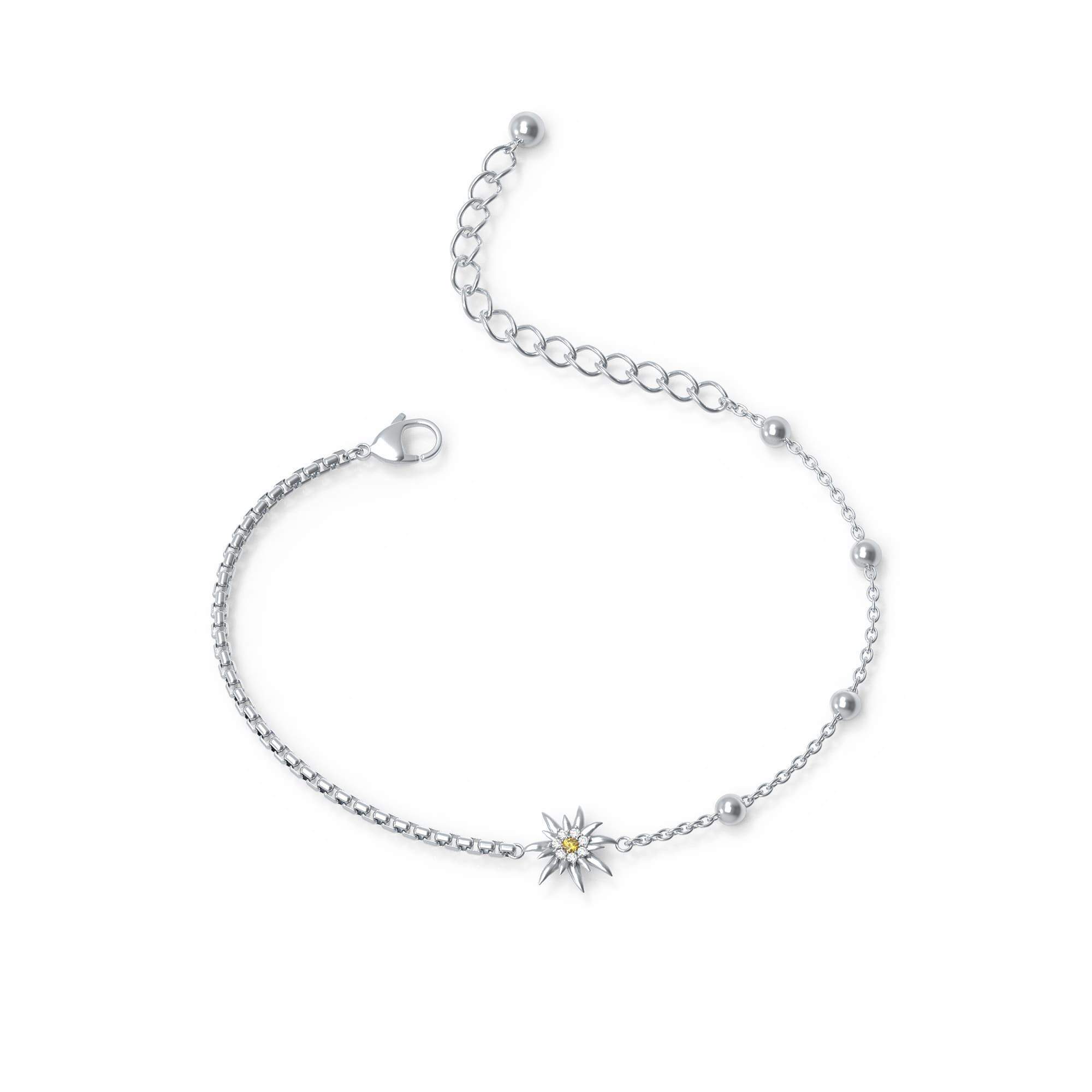 Edelweiss Bracelet avec pendentif JS.0207.C