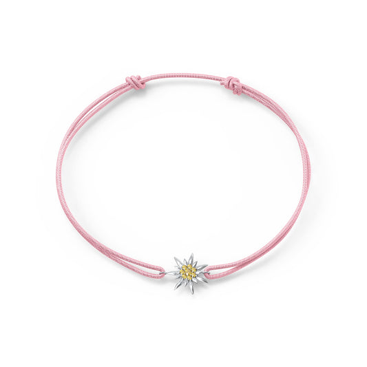 Front Image of Edelweiss | Womens | Wristband | pink | Fashion Jewelry | JS.0208.C | Jowissa | Cubic Zirconia